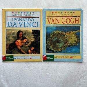 Famous Artists Books: Leonardo Da Vinci & Van Gogh